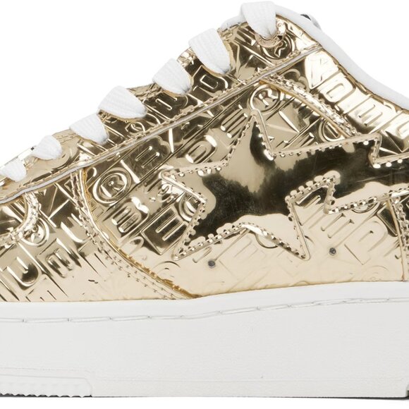A Bathing Ape BAPE Bapesta #5 GOLD Mens Size 12 1K80191305 Shoes Sneakers NEW - Picture 16 of 16